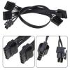 TOPFROP Host Case Mainboard 6Pin to 4 Port 4Pin Power Cable Adapter Splitter Easy Installation for Desktop Servers Maintenance view 2