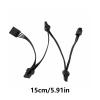 TOPFROP Host Case Mainboard 6Pin to 4 Port 4Pin Power Cable Adapter Splitter Easy Installation for Desktop Servers Maintenance view 3