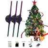3dhologramfan Led Fan Projector 16.5" Christmas Tree Holographic Display with WiFi & Remote Control, 3 Pcs Splicing with Floor Stand for Advertising, Christmas & Halloween Decorations,Stores view 2