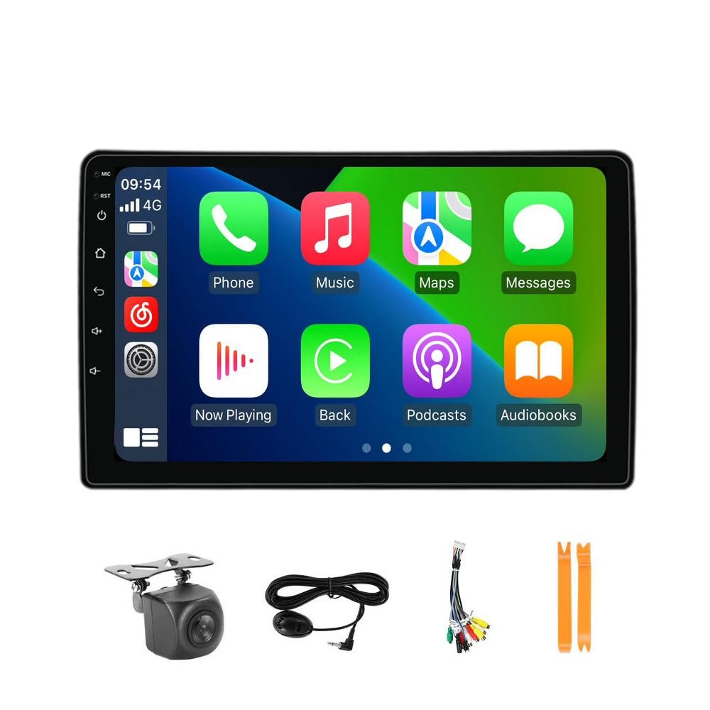 10.1" Touch Screen 8Core 4+64GB Car Radio Stereo for Honda Element 2002-2011 Dash Kit, Android GPS Navigation Multimedia Player with Car-Play Android Auto/Rear View