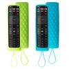 2 Pack Cover for Vizio Remote, Compatible with Vizio Remote Case XRT136 / XRT140 Series Universal Smart TV Control Replacement Silicone Skin Sleeve (Glow Blue + Glow Green) view 1