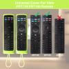 2 Pack Cover for Vizio Remote, Compatible with Vizio Remote Case XRT136 / XRT140 Series Universal Smart TV Control Replacement Silicone Skin Sleeve (Glow Blue + Glow Green) view 4