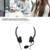 NutriEss RJ9 Corded Telephone Headset Binaural Phone Headphone Noise Cancelling Mic for Call Center Customer Service Office Use view 2