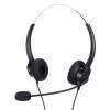 NutriEss RJ9 Corded Telephone Headset Binaural Phone Headphone Noise Cancelling Mic for Call Center Customer Service Office Use view 3