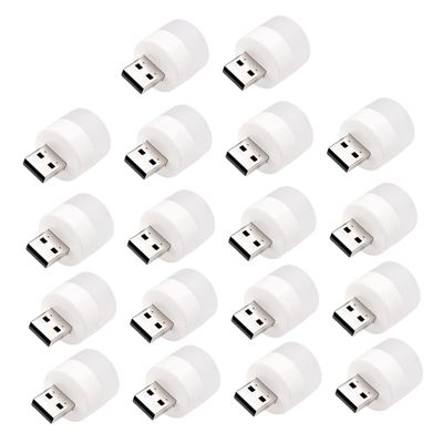 ARTIBETTER 18pcs USB Mini Night Light for Bedroom Dorm Car Portable Use High Brightness Low Power Consumption Easy USB Connection