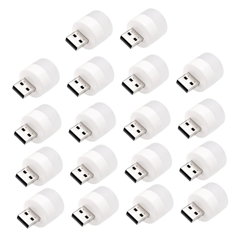 ARTIBETTER 18pcs USB Mini Night Light for Bedroom Dorm Car Portable Use High Brightness Low Power Consumption Easy USB Connection