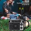 Radios Portable AM FM, Portable Radio with Bluetooth Speaker, Retro Dual Power Supply for Home Outdoor Travel (US Plug) view 4