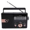 Radios Portable AM FM, Full Band Portable Radio BT Speaker with Storage Memory Card, Multifunctional Music Player (Black) view 1