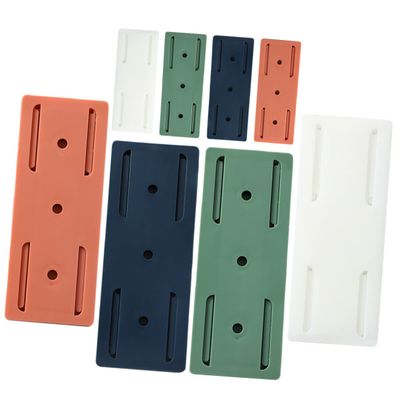 WOONEKY 8pcs Outlet Hider Power Strip Mount Wall Mount Protector Adhesive Strip Holder