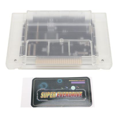 CHEOTIME Game Cartridge, 3000 in 1 V1.0 Video Game Cartridge with 8GB Memory Card for SFC Game Console (Transparent White)