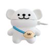 QoKcoahn Cute Cartoon Case for AirPods 2nd 1st Generation Case,3D Kawaii Soft Silicone Backpack Bag Puppy White Cover with Keychain Cool Funny Boys Girls Women for AirPods 1&2 view 1