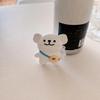 QoKcoahn Cute Cartoon Case for AirPods 2nd 1st Generation Case,3D Kawaii Soft Silicone Backpack Bag Puppy White Cover with Keychain Cool Funny Boys Girls Women for AirPods 1&2 view 2