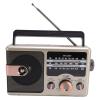 Radios Portable AM FM, Full Band Portable Radio BT Speaker with Storage Memory Card, Multifunctional Music Player (Gold) view 1