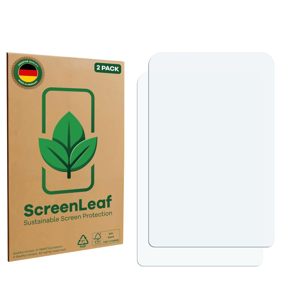 ScreenLeaf (2 Pack Screen Protector Compatible with Pax A8900 K4 [Sustainable Screen Protection, Clear, Anti-Scratch]