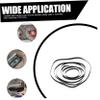 Angoily 50pcs Recorder Rubber Belts Replacement for Cassette Decks and Flexible Drive Belts for Smooth Operation Compatible Cd and Flat Shape view 4