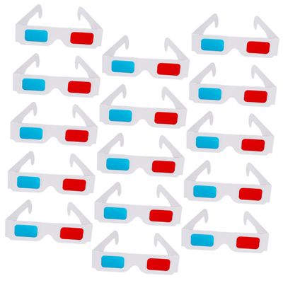 jojofuny Cinema Polarization ES 40pcs Light Weight Portable 3D Eyeglasses for Anaglyph Movies Family Use