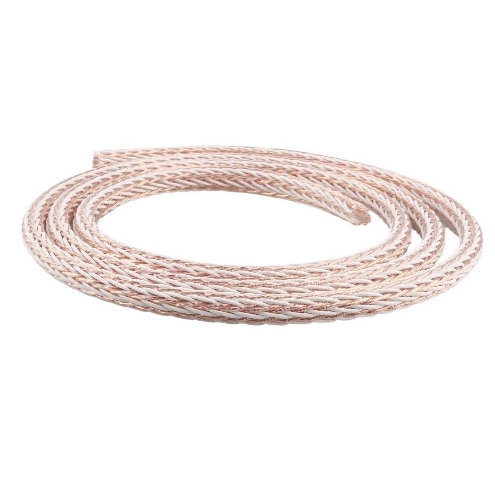 NEWTRASI 24 core 12TC high Purity OCC Wire Speaker Cable Power Cord for Speaker Amplifier CD DVD Player Turntable(6m)