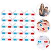Angoily 40pcs Cinema Glasses Red/ 3D Anaglyph Glasses for 3D Movies Games Theater Home Use view 3