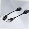 2pcs Poe Splitter Connection Cable Full Cable Adapter Poe Injector Wire Black for WLAN Router IP Camera view 4