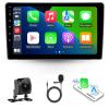 Car Radio Stereo for Dodge RAM 1500 2500 3500 Manual AC 2019-2023, Android 13, 9" IPS Touch Screen Upgrade Dash Kit with Car-Play & Android Auto, GPS Navigation 5G WiFi Camera (A, 8Core 2+32GB) view 1