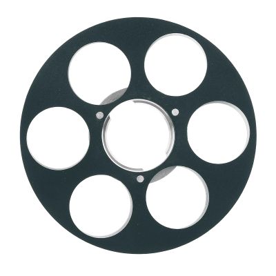 6 Hole Empty Tape Reel for NAGRA Miniature Tape Recorder, Air Resist, Erosion Resist, Aluminum Alloy Recording Takeup Reel, Replacement Opening Machine Part (Green)
