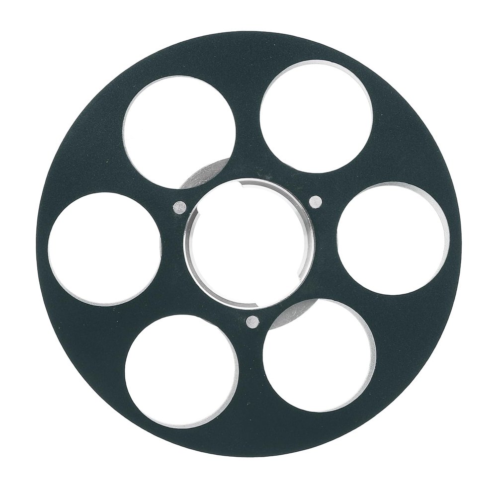 6 Hole Empty Tape Reel for NAGRA Miniature Tape Recorder, Air Resist, Erosion Resist, Aluminum Alloy Recording Takeup Reel, Replacement Opening Machine Part (Green)