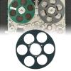 6 Hole Empty Tape Reel for NAGRA Miniature Tape Recorder, Air Resist, Erosion Resist, Aluminum Alloy Recording Takeup Reel, Replacement Opening Machine Part (Green) view 4