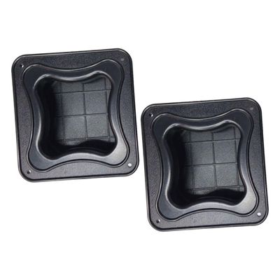 Toyvian 2pcs Sturdy Plastic Speaker Handles for Audio Equipment Heavy-duty Side Replacement for Speaker Box and Cabinet Easy to Install Space-saving Design for Stage Use