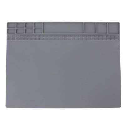 Heat Insulation Silicone Repair Mat, Screw Storage Holes, Multifunctional Non Slip Electronic Repair Mat Soldering Pad for Phone, Laptop, watch