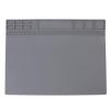 Heat Insulation Silicone Repair Mat, Screw Storage Holes, Multifunctional Non Slip Electronic Repair Mat Soldering Pad for Phone, Laptop, watch view 1