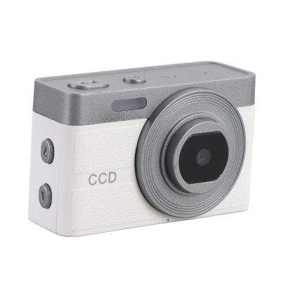 Miniature Camera, 1080P 12MP Mini Digital Camera Prop Campus Camera Ornament, Digital Video Camera Mini Decoration Accessories Photography (White)