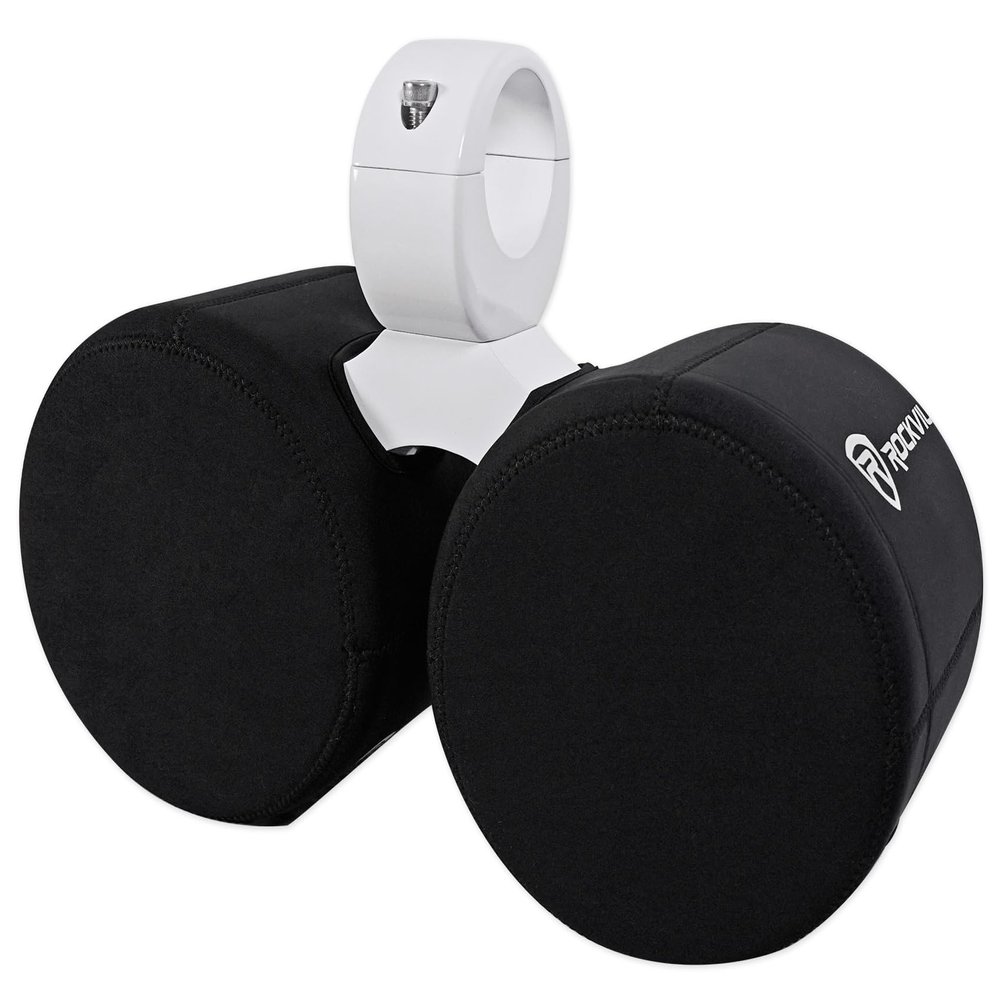 Rockville Pair RWBC Neoprene Covers for 6.5" Marine Wakeboard Tower Speakers