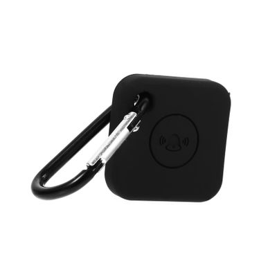 CAXUSD Portable Protective Case for Tile Mate with Keychain Anti-Scratch Easy to Install for Keys Bags and Pets Durable Tracer Cover Black