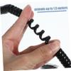 DOITOOL Dual Telephone Cord Set Pc Detangler Cables Rotating Connectors Extendable Line Cable Black view 3