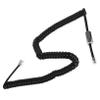 Yardenfun Coiled Phone Cord Set Phone Cord Detangler for Desk Landline Telephones Black Compatible view 1