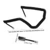Yardenfun Coiled Phone Cord Set Phone Cord Detangler for Desk Landline Telephones Black Compatible view 2