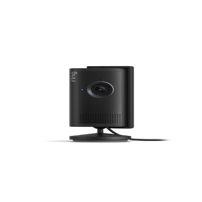 Ring Indoor Cam Plus (newest model), Home or business security, Retinal 2K for crisp, true-to-life video quality, 4x Enhanced Zoom, Low-Light Sight, Black
