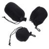 3pcs Camera Lens Storage Bag Neoprene Drawstring Pouch Padded Lens Case Water Resistant and Scratchproof for Outdoor Use view 1