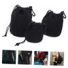 3pcs Camera Lens Storage Bag Neoprene Drawstring Pouch Padded Lens Case Water Resistant and Scratchproof for Outdoor Use view 4