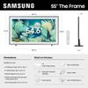 Samsung 55-Inch Class The Frame LS03F 4K QLED Smart TV (2025 Model) Slim Fit Wall Mount, Modern Frame Design, NQ4 AI Gen2 Processor, Art Mode, Artful Picture Quality, Samsung Vision AI, Alexa Built-in view 2