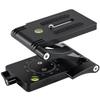 Z Flex Tilt Camera Tripod Head Mount, Multi-Angle Foldable Camera Z Bracket, Z Type 360 Rotation Flexible Pan & Tilt with Bubble Level for Camera Slider Rail Tripod Monopod view 1