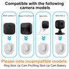 StartVision 3 Pack Blink Outdoor Camera Mount for Blink Mini 2K+ / Blink Mini 2 / Blink Outdoor 4 / Blink Mini/Blink Indoor Camera, No Drill No Screws Adhesive Wall Mount Bracket (White) view 2