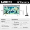 Samsung 50-Inch Class The Frame LS03F 4K QLED Smart TV (2025 Model) Slim Fit Wall Mount, Modern Frame Design, NQ4 AI Gen2 Processor, Art Mode, Artful Picture Quality, Samsung Vision AI, Alexa Built-in view 2