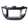 AYYDXRK 9 Inch Car Radio Fascia Compatible with Tucson IX35 2015 2016 2017 2018 Auto Stereo DVD Player Dash Panel Frame Kit Cable Adapter Install Mount Kit(Black,Fascia and Cable) view 1