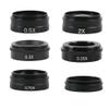 Microscope 0.75X 0.35X 0.5X 1X 2.0X 0.3X 0.35X Glass Barlow Auxiliary Objective Lens for Singletube 200X 180X 300X 500X Zoom C Mount Lens(0.75x 0.35x 2.0x1.0X) view 1