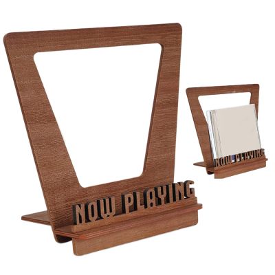 Wood Record Holder - Wooden Record Stand, Vinyl Record Holder, Lp Storage Display | Wooden Vinyl Record Display Stand, Personalized Record Storage Rack, Wood Vinyl Album Display Holder for Home
