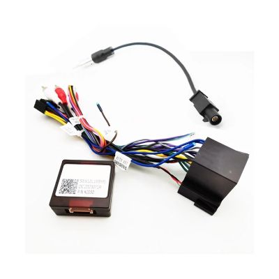16-Pin ISO Cable Adapter with Wiring Harness, CAN Bus Decoder, and Audio RCA Plug - Compatible with Alfa Romeo 147, 156, 159, GT, Brera, Spider, Giulietta, MiTo(with Antenna Adapter)