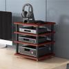 2/3/4-Tiers HiFi Audio Cabinet - Multi-Layer Floor-Standing Home Cabinet AV Shelf, HiFi Rack, Record Player Stand, Entertainment Media Unit for Audiophiles and Music Lovers view 3