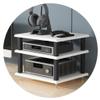 2/3/4-Tiers HiFi Audio Cabinet - Multi-Layer Floor-Standing Home Cabinet AV Shelf, HiFi Rack, Record Player Stand, Entertainment Media Unit for Audiophiles and Music Lovers view 1