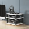 2/3/4-Tiers HiFi Audio Cabinet - Multi-Layer Floor-Standing Home Cabinet AV Shelf, HiFi Rack, Record Player Stand, Entertainment Media Unit for Audiophiles and Music Lovers view 2